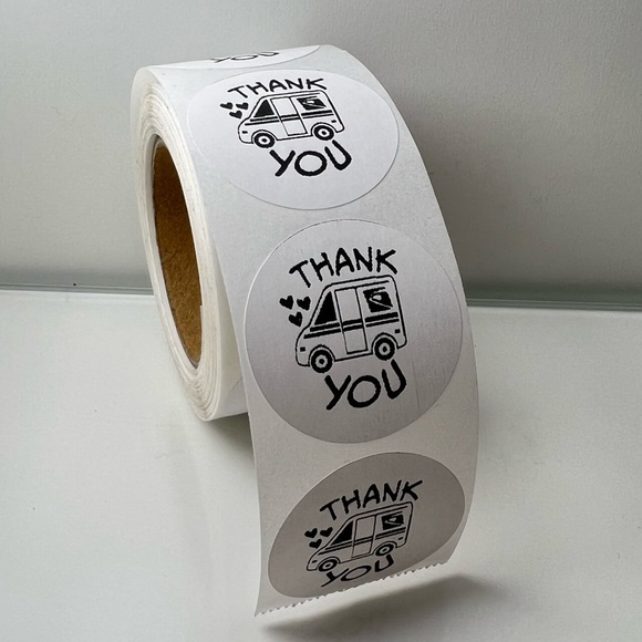100 Thank You USPS Sticker, Thank You Sticker, Postal Mailbox Sticker - Picture 4 of 15